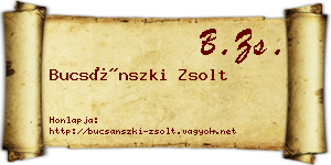 Bucsánszki Zsolt névjegykártya